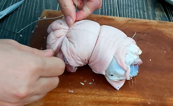 cách làm giò chả bông thịt heo ngon