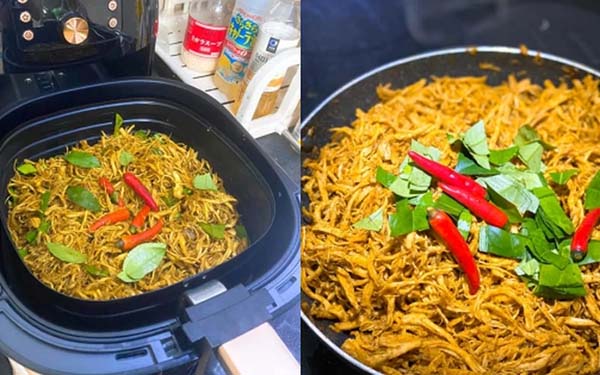 cách làm khô gà sấy cay