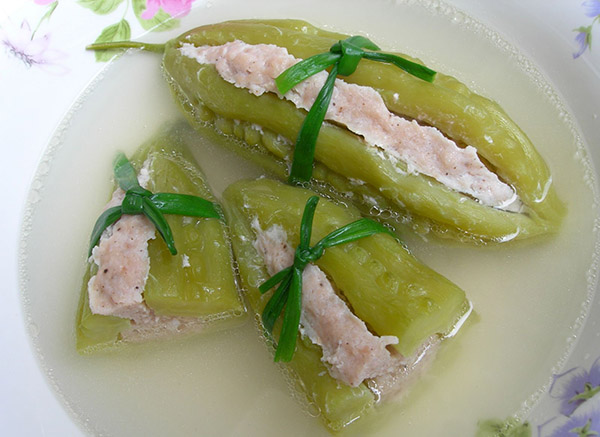 canh khổ qua dồn thịt