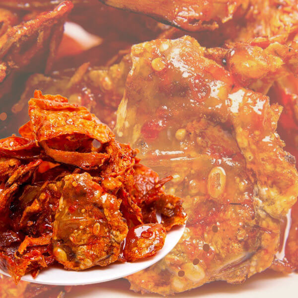 mực rim tỏi ớt